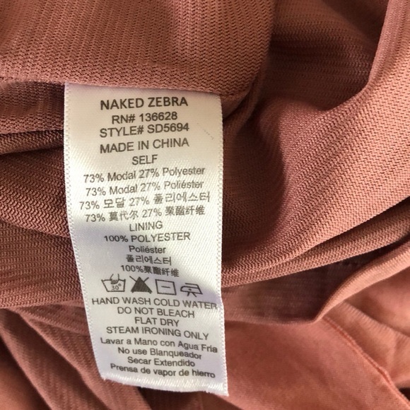 NAKED ZEBRA sleevesless dress in Pink - Picture 5 of 7